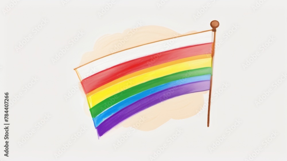 Fototapeta premium Happy Pride Month Poster Design