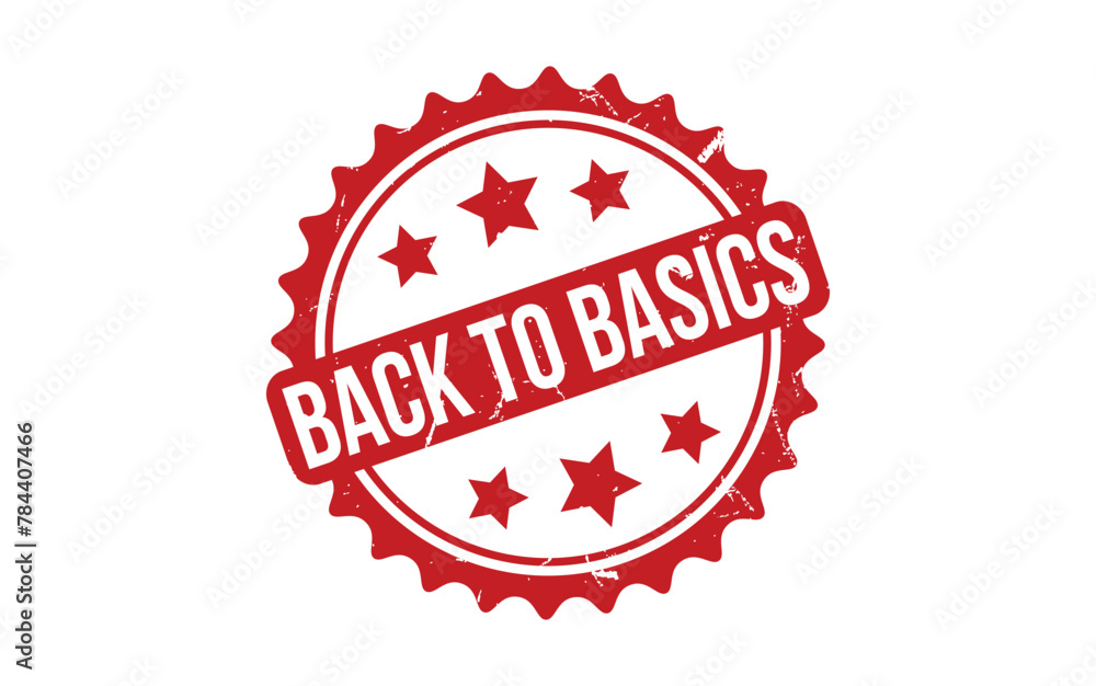 Back to basics Stamp. Red Back to basics Rubber grunge Stamp Back to basics Stamp. Red Back to basics Rubber grunge Stamp