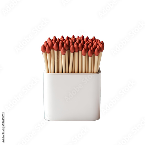 A bunch of matches on a transparent background