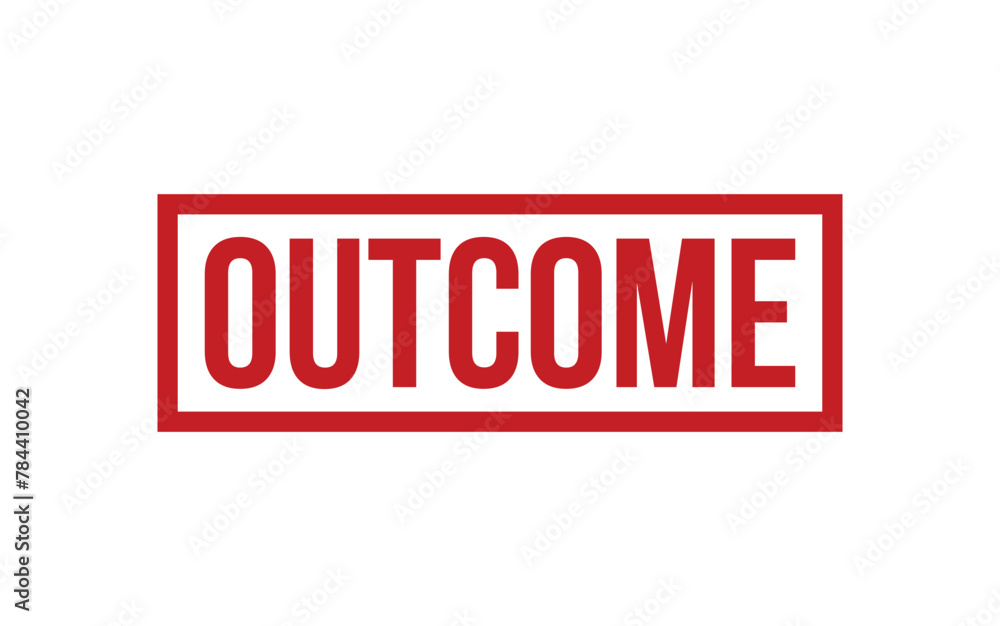 Outcome Stamp. Outcome Rubber grunge Stamp Seal Outcome Stamp. Outcome Rubber grunge Stamp Seal