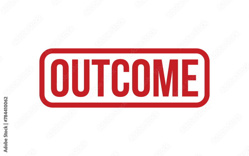 Outcome Stamp. Outcome Rubber grunge Stamp Seal Outcome Stamp. Outcome Rubber grunge Stamp Seal