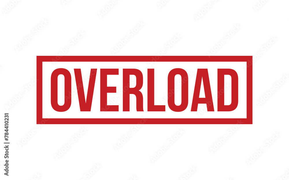 Overload Stamp. Overload Rubber grunge Stamp Seal Overload Stamp. Overload Rubber grunge Stamp Seal