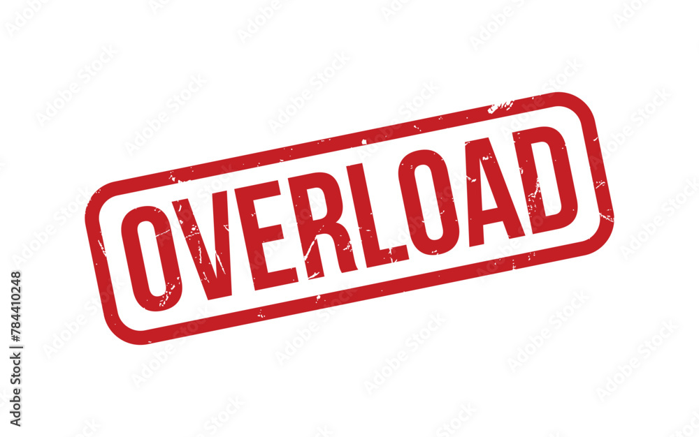 Overload Stamp. Overload Rubber grunge Stamp Seal Overload Stamp. Overload Rubber grunge Stamp Seal