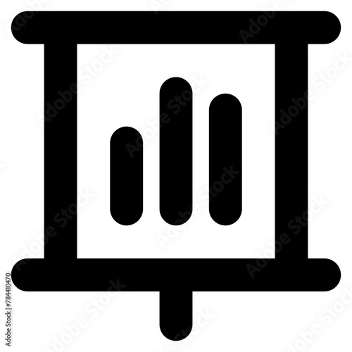 statistic line icon.