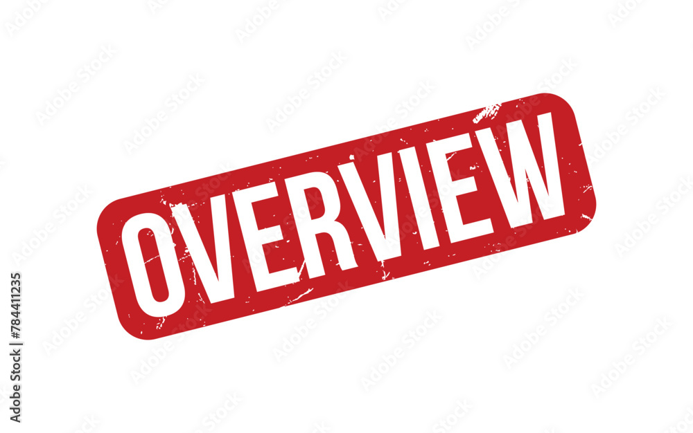 Overview Stamp. Red Overview Rubber grunge Stamp Overview Stamp. Red Overview Rubber grunge Stamp