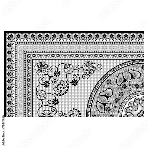 bedsheet design digital art use hand work and digital printing