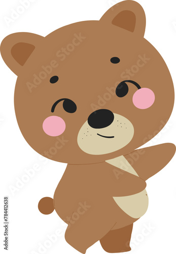 Adorable Cartoon Bear   Kid Playing - Perfect for Children s Designs