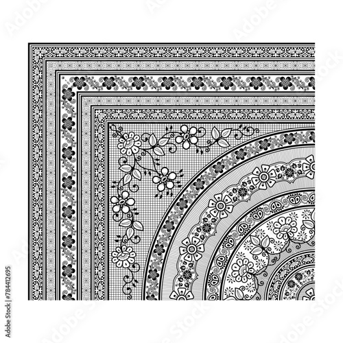 bedsheet design digital art use hand work and digital printing
