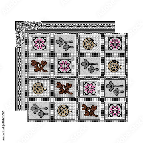 bedsheet design digital art use hand work and digital printing