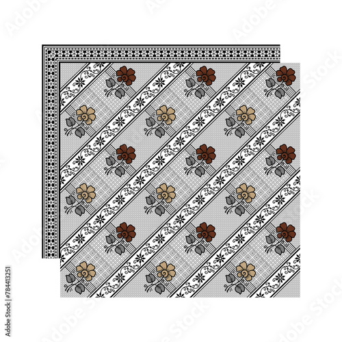 bedsheet design digital art use hand work and digital printing