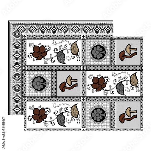 bedsheet design digital art use hand work and digital printing