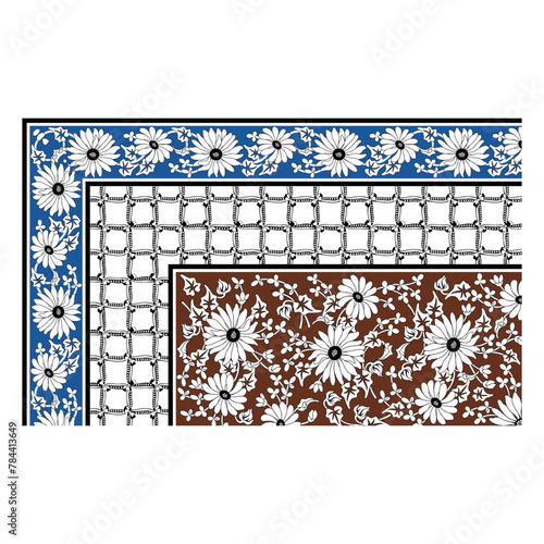 bedsheet design digital art use hand work and digital printing