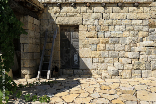Lebanese House Facade with a Vine