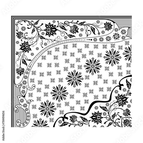 bedsheet design digital art use hand work and digital printing