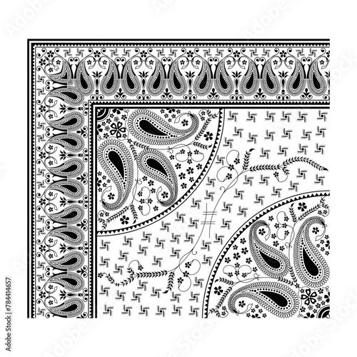 bedsheet design digital art use hand work and digital printing