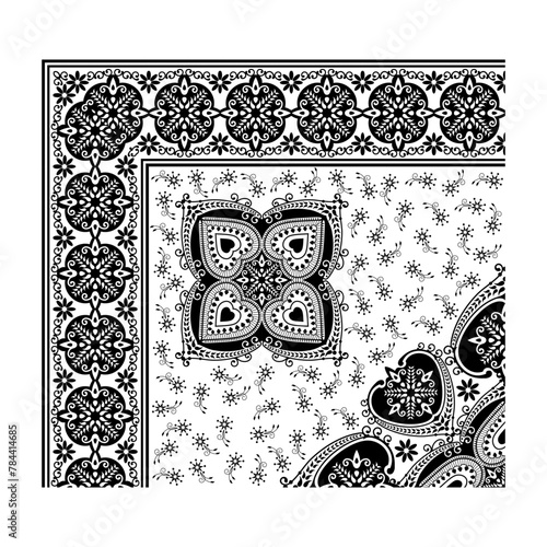 bedsheet design digital art use hand work and digital printing