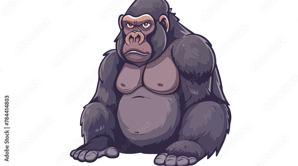 Gorilla icon. Cartoon illustration of gorilla vector
