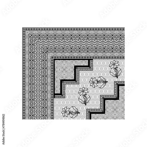 bedsheet design digital art use hand work and digital printing