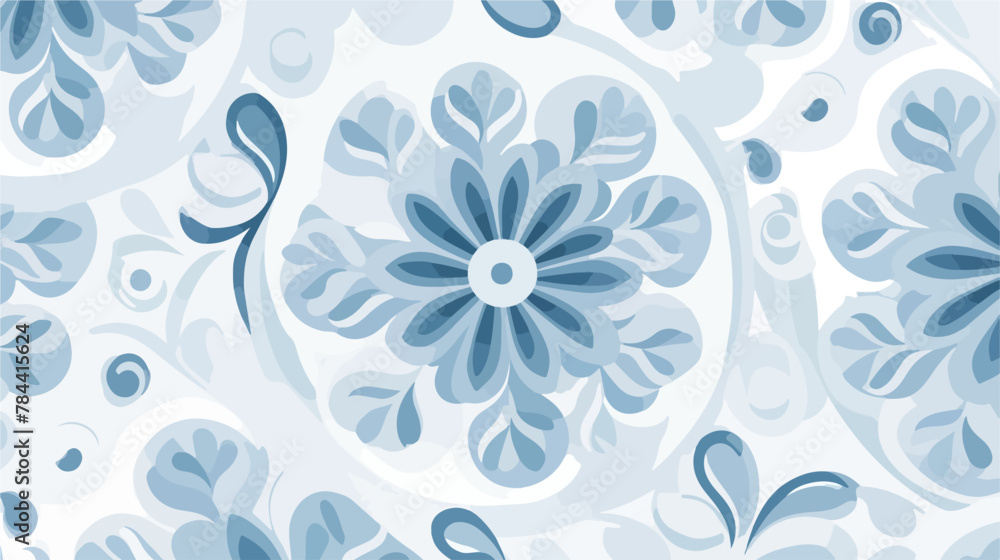 Gray and blue abstract ornament raster seamless pat