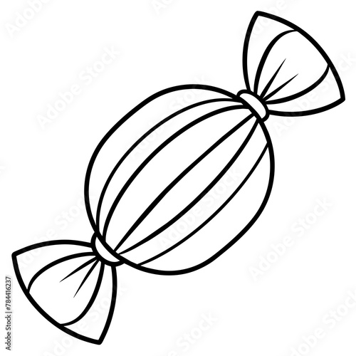 Candy icon set. Line and glyph candy sweet. Lollipop symbol. line art kid's coloring page