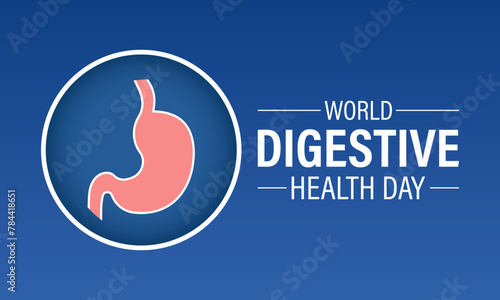 World Digestive Health Day design vector. May 29. Stomach health Awareness Campaign Template. Banner poster, flyer and background design.