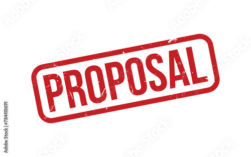 Tableau sur toile Proposal Stamp. Proposal Rubber grunge Stamp Seal