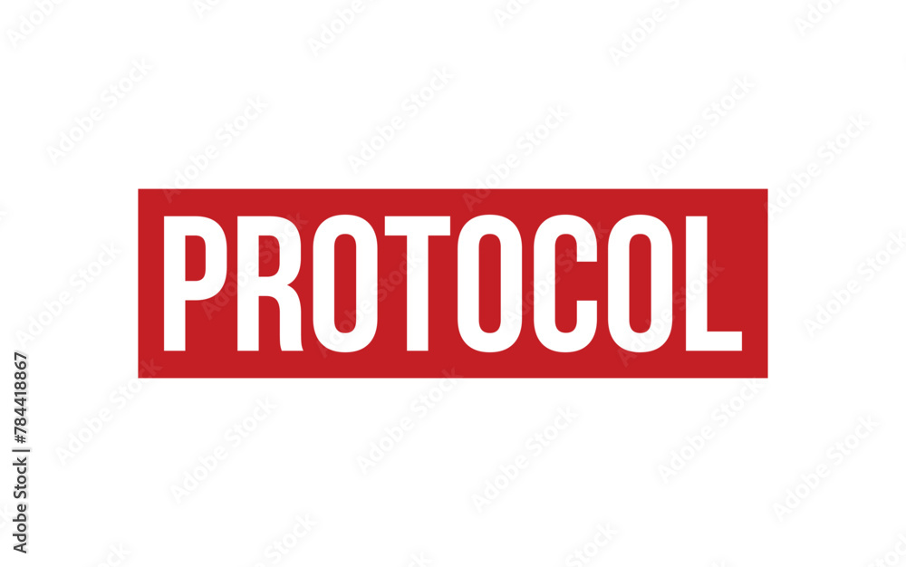 Protocol Stamp. Protocol Rubber grunge Stamp Seal Protocol Stamp. Protocol Rubber grunge Stamp Seal