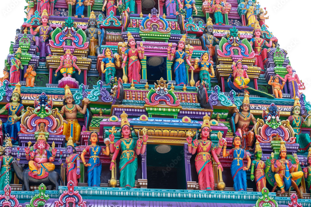 Fototapeta premium Arulmigu Rajamariamman Devasthanam Hindu temple in Johor Bahru, Malaysia