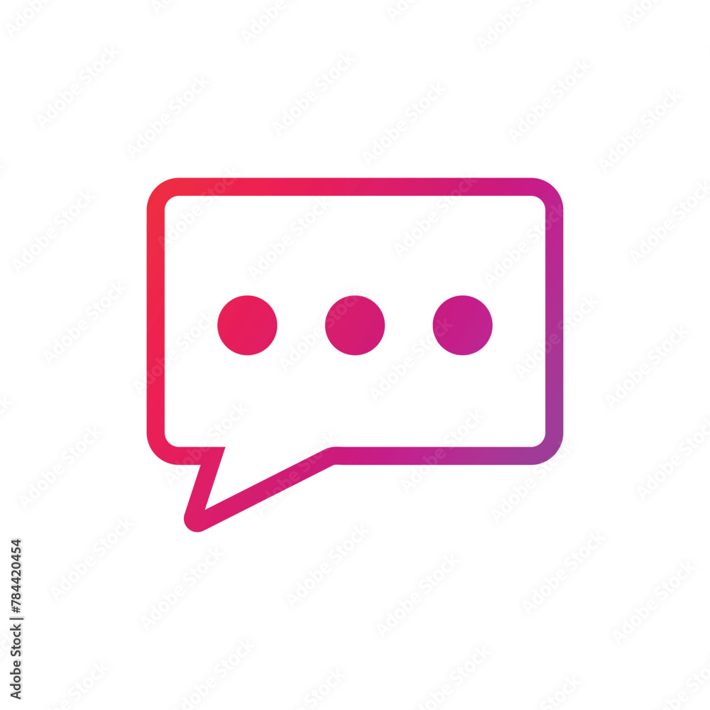 Talk Gradient Icon Vector Illustration Talk Gradient Icon Vector Illustration