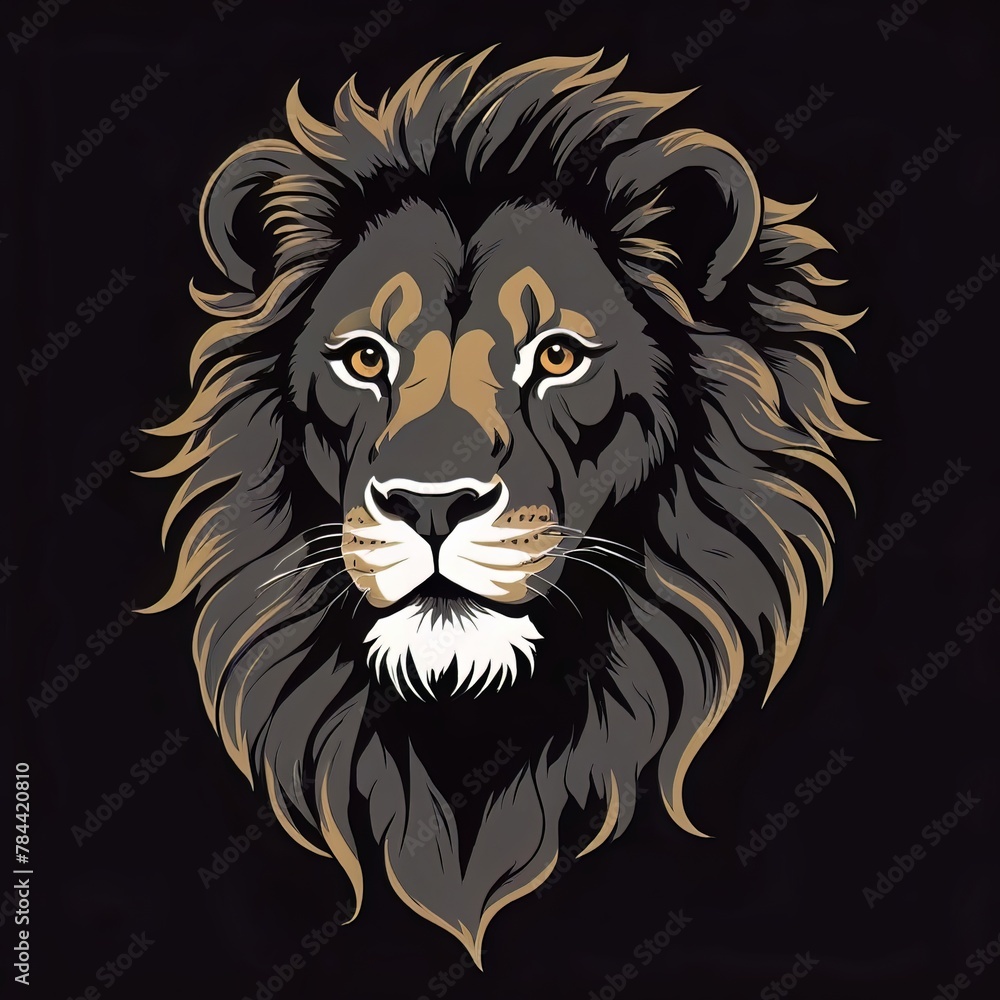 A design of a lion design tshirt A design of a lion design tshirt