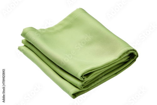 Zen Green Folds. On White or PNG Transparent Background.