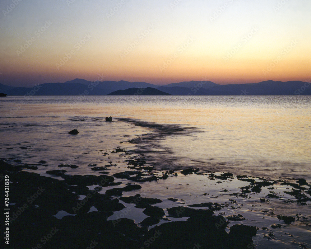 sunset on the beach, greece,grekland,europa,Mats