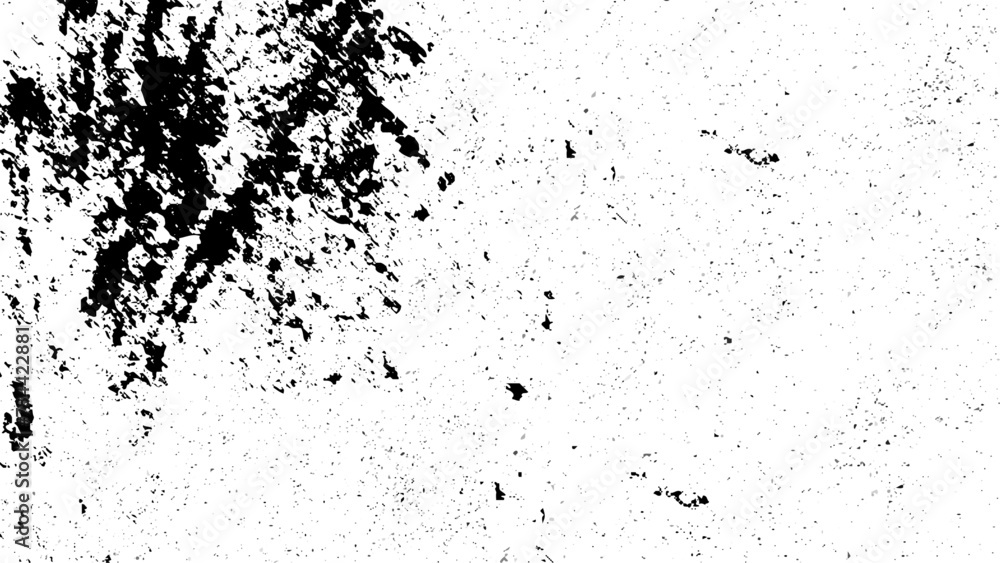 Fototapeta premium Grunge Black And White Urban Vector Texture Template. Dark Messy Dust Overlay Distress Background.