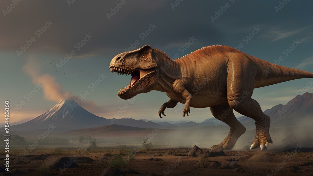 Fototapeta premium Dinosaur illustration.｜恐竜のイラスト