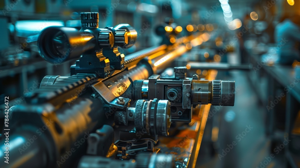 asembly line of an industry of weapons asembly line of an industry of weapons