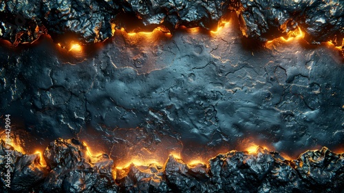   A tight shot of a metal surface with fire erupting and smoke billowing from its uppermost portion © Jevjenijs