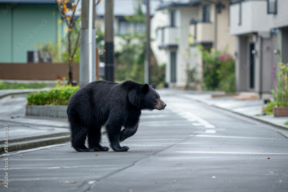 専用　ブラックベア　picture 🐻 🐻 🐻 A mama black bear, identified as Yellow 2291/BB14, and