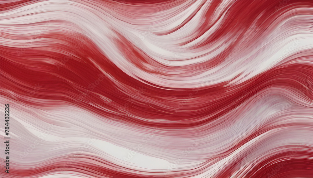 Red wave oil painting using brush technique. Red wave oil painting using brush technique.