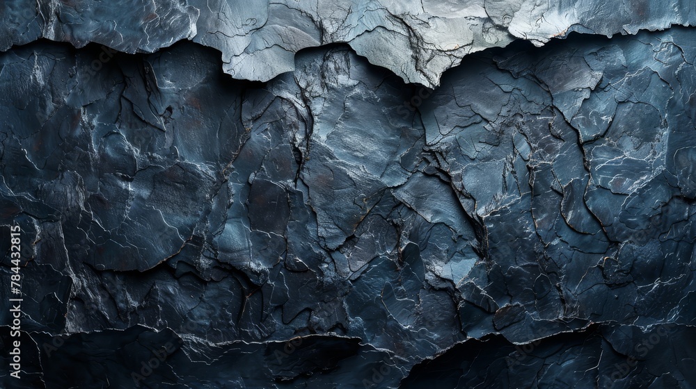 A tight shot of a rock wall showcasing a bi-tonal pattern at its upper and lower edges A tight shot of a rock wall showcasing a bi-tonal pattern at its upper and lower edges