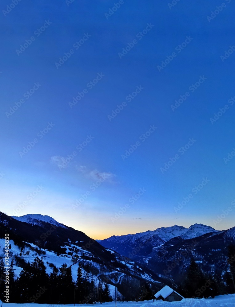 Obraz premium montagne dans la neige