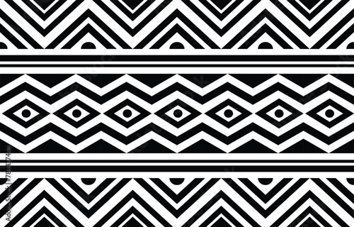MobileTraditional African Black and White Pattern Traditional African pattern in a striking black and white contrast, showcasing bold geometric motifs.

