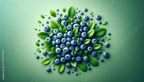 Blueberry fruit studio photography