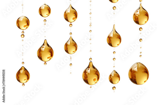Dance of Water Droplets: A Captivating Display of Natures Beauty. On White or PNG Transparent Background.