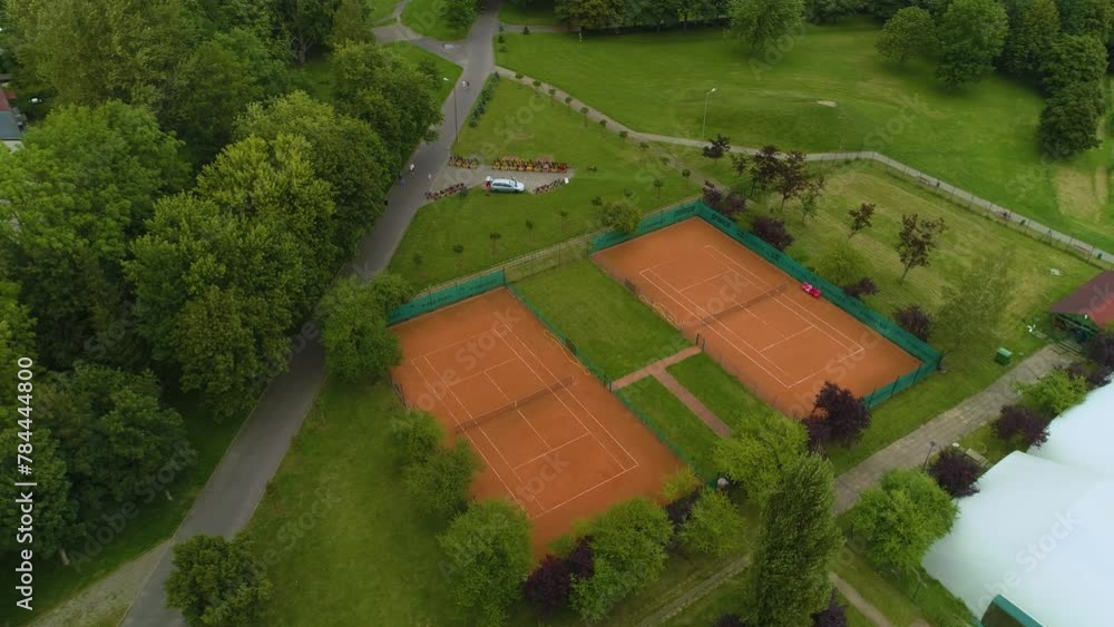 Tennis Courts Slupsk Korty Tenisowe Aerial View Poland Tennis Courts Slupsk Korty Tenisowe Aerial View Poland