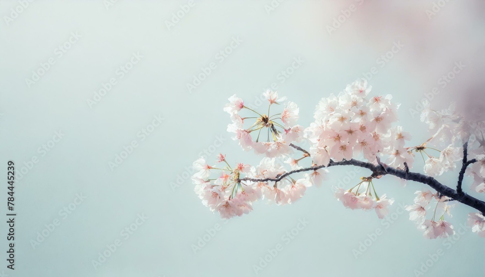 Delicate cherry blossoms with a soft pink hue, scattered across a pale sky-blue background, embodying the transient beauty and elegance of spring in Japan. Delicate cherry blossoms with a soft pink hue, scattered across a pale sky-blue background, embodying the transient beauty and elegance of spring in Japan.
