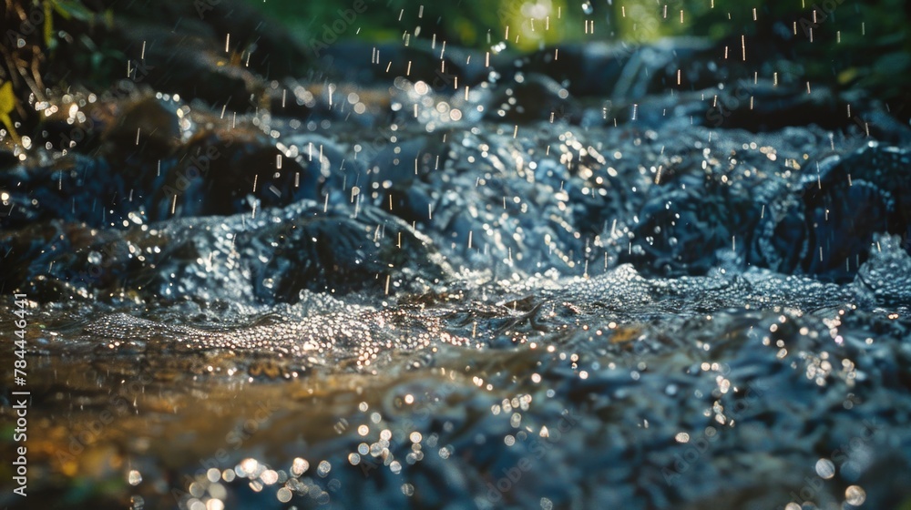 A detailed shot of a flowing stream. Perfect for nature backgrounds. A detailed shot of a flowing stream. Perfect for nature backgrounds.
