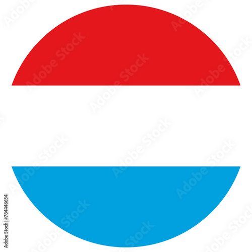 Luxembourg Vector illustration. Luxembourg national circle button flag background texture. Vector illustration. Luxembourg country flag is a symbol of freedom, patriotism and independence.