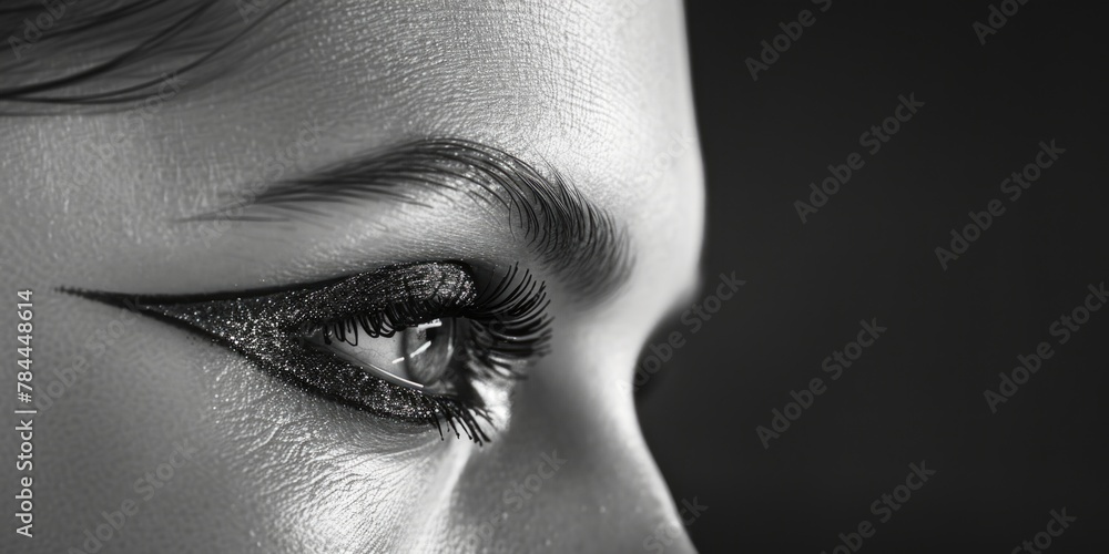 Obraz premium Close up of a woman's eye, perfect for beauty or vision concepts
