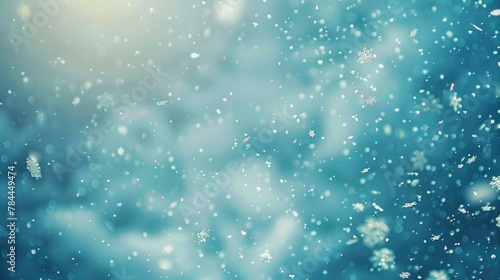 Snow flakes falling from the sky. Suitable for winter and holiday themes
