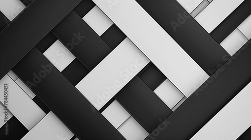 Black and white 3D lines offer a timeless pattern with a modern twist.